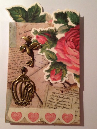 Vintage ATC with a bird by beemgee1