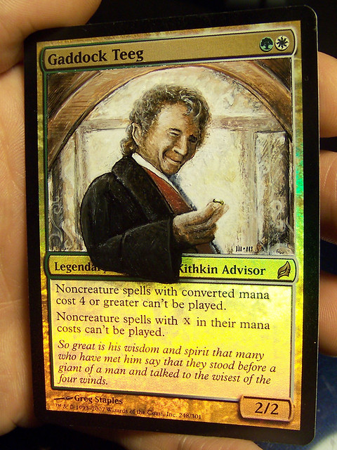 Gaddock Teeg Altered Art Magic alteration lord of the rings