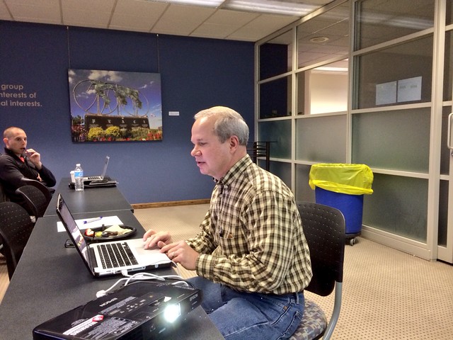 Rockford Director of IT Glenn Trommels demoing Rockford's data portal