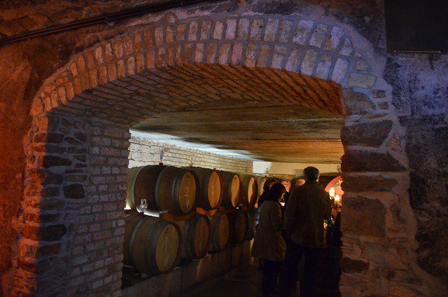 Trenz wine barrel room