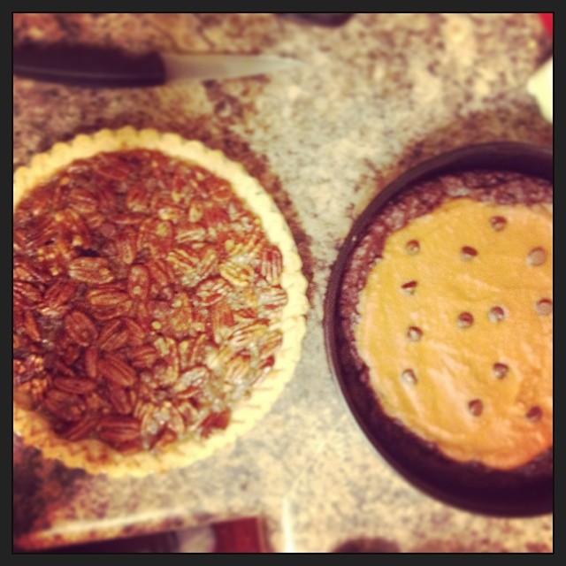 2 pies for 2 family gatherings. Wishing you sweetness & love today!