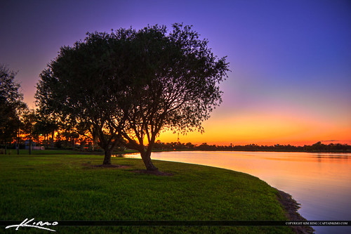 Tradition Lake Sunset Port St Lucie Florida by Captain Kimo