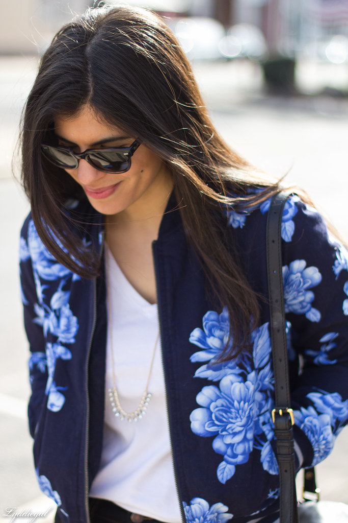Floral Bomber - Chic on the Cheap | Connecticut based style