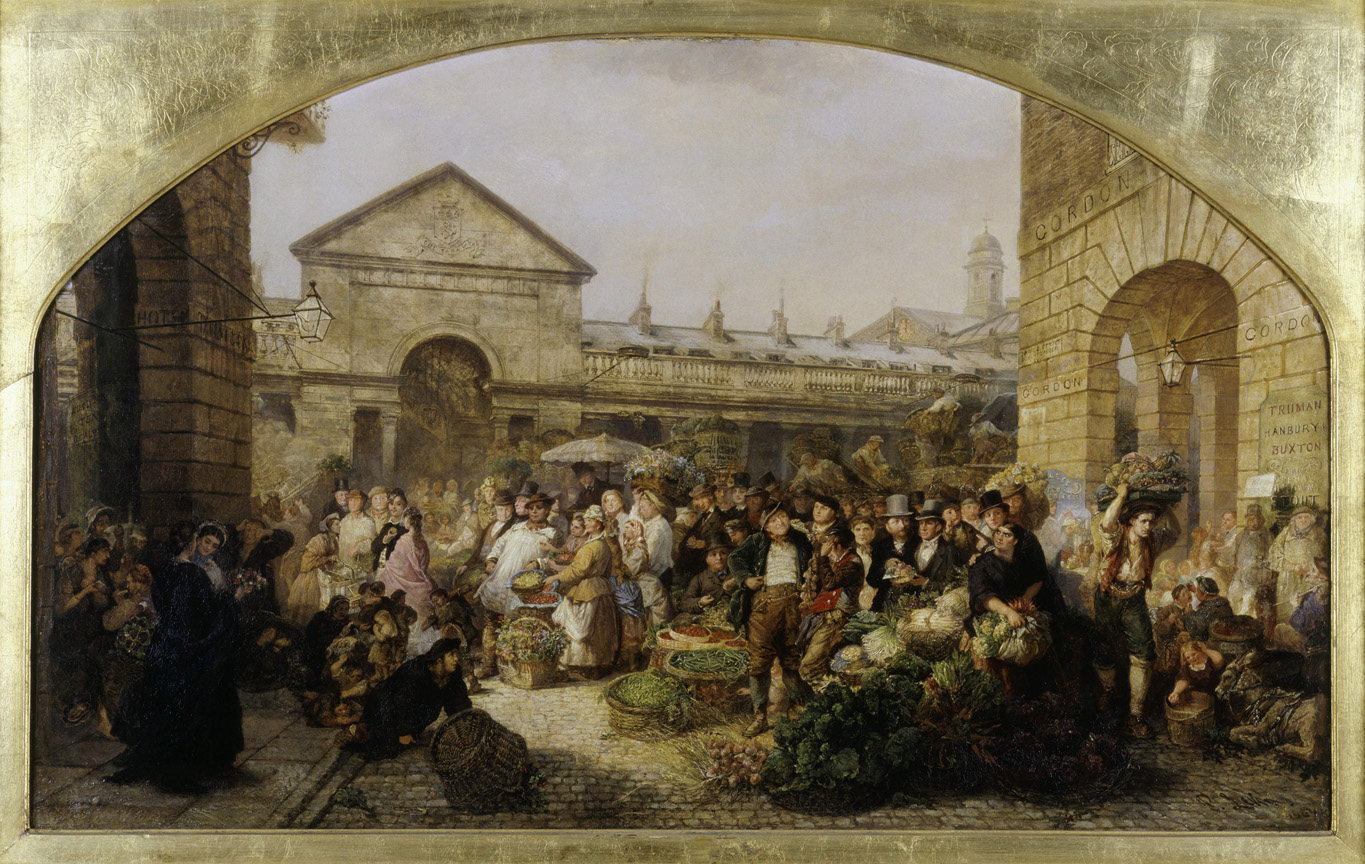 Covent Garden Market 1864 by Phoebus Levin © Museum of London
