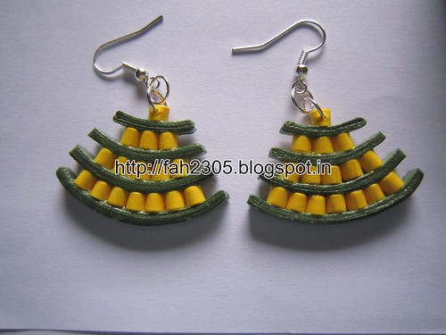Handmade Jewelry - Paper Quilling Egyptian Earrings (1) by fah2305