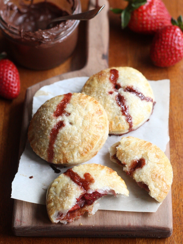 Strawberry Nutella Hand Pies | completelydelicious.com
