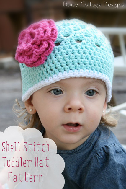 Free Crochet Pattern {Shell Stitch Toddler Hat}