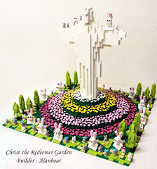LEGO MOC - Christ the Redeemer Garden (Cristo Redentor)