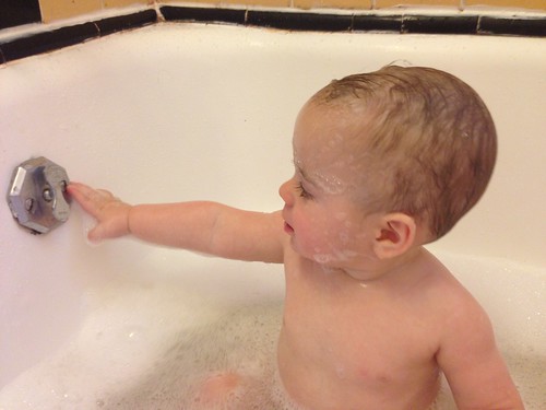 Elliott in Bubble Bath