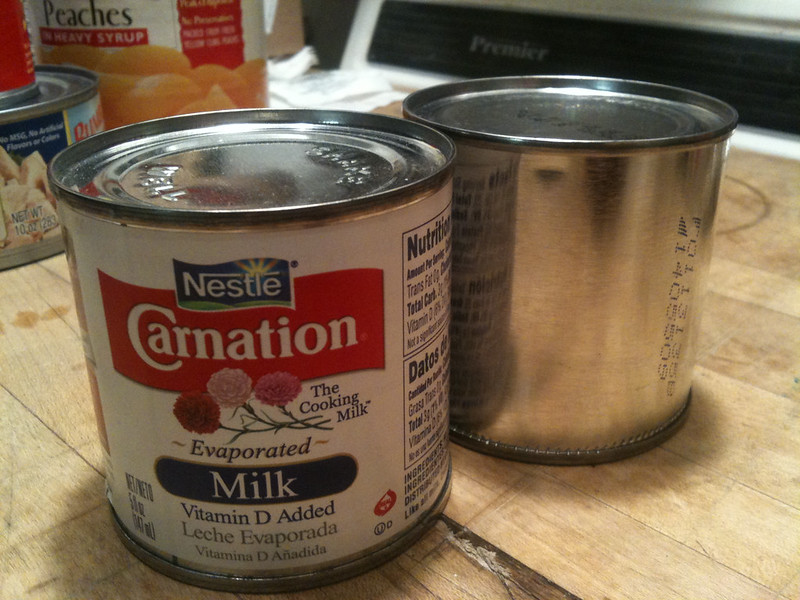 Evaporated Milk Cans Make Great Robot Heads