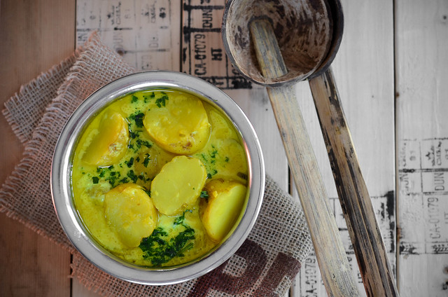 Kerala Style Potato Avial With BCfresh New
 Nugget (Warba) Potatoes