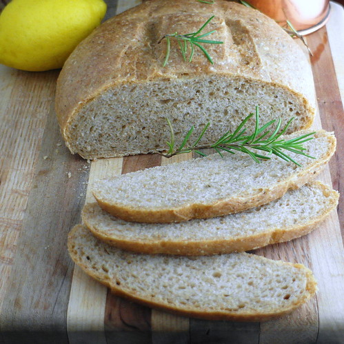 Herb Bread with Lemon and Rosemary Infused Olive Oil