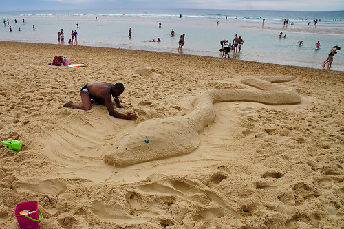 Giant sand snake ... by Curufinwe - David B.