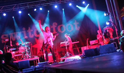 Switchfoot on stage at Rock the World