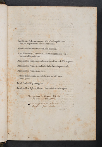 Ownership inscription in Firmicus Maternus, Julius: Mathesis (De nativitatibus libri VIII)   ' 'Bh_3_10'