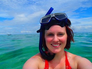 Pure happiness snorkeling selfie