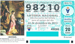 2013 Decimo lotería CBLASALLE