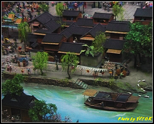 杭州 吳山天風景區 - 058 (城隍閣 內的南宋時期的杭州風情軟木立體畫))