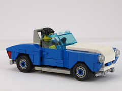 Blue sportcar