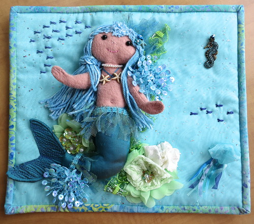 Mini quilt from Teri for the QT "Under the Sea" theme