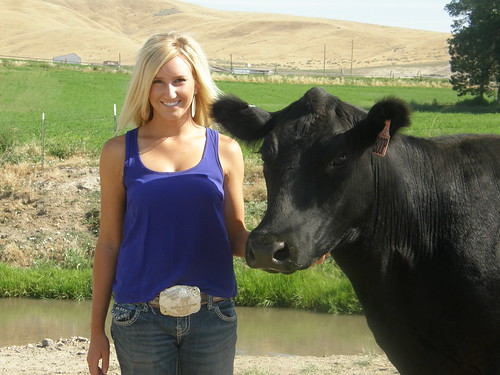 Shane Kerner used an FSA Rural Youth Loan to purchase cattle, including her ‘best show’ heifer shown here. From that point, she built a thriving commercial herd.