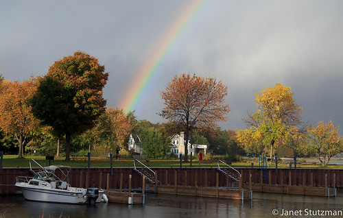 Rainbow over Northport Bay