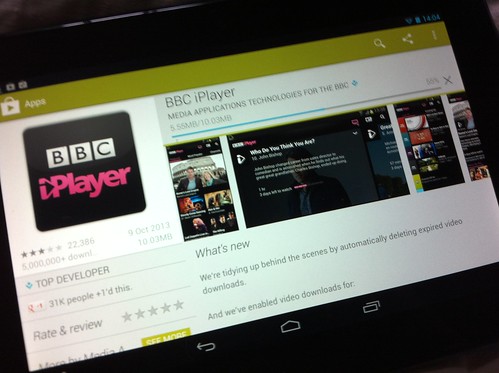 Installing the BBC iPlayer on our hudl