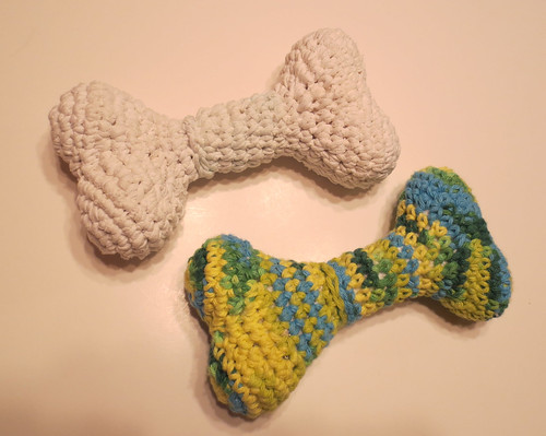 Crocheted Dog Bone Toys