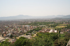Panorama Kathmandu z Monkey Temple
