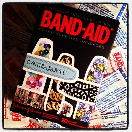 #fmsphotoaday January 5 - Found. Fancy Band-Aids (to cover up my completely-missing-but-hopefully-growing-back-soon fingernail that was lost in a holiday luggage mishap).