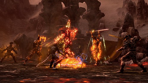 The Elder Scrolls Online Flame Atronach Battle
