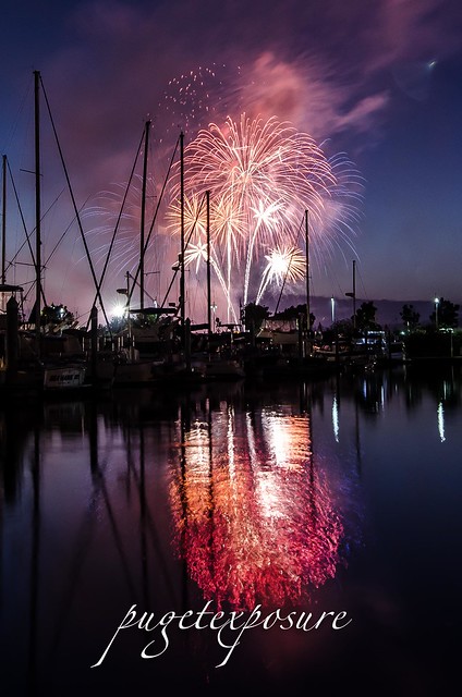 2013 Thunder on the Bay Fireworks over Port Gardner Bay