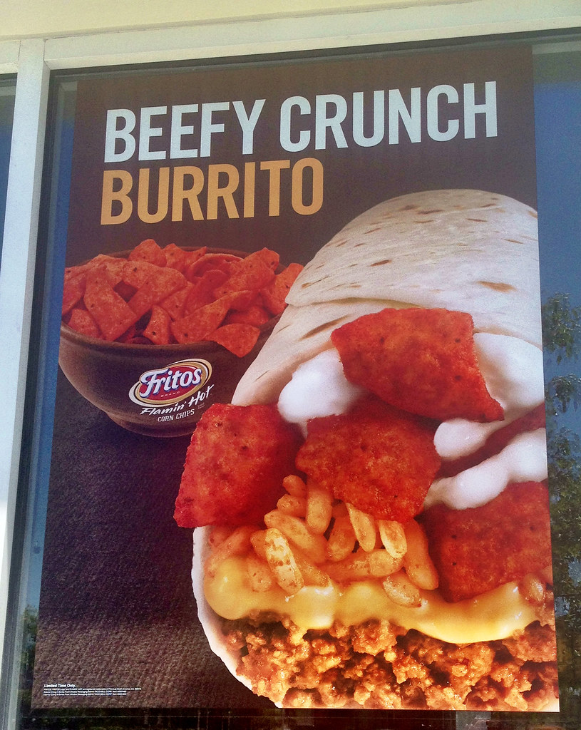 Beefy Crunch Burrito with Flamin' Hot Fritos Corn Chips