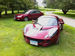 2013-7-13  Lotus Elise and Saturn Ion at Gurney reunion