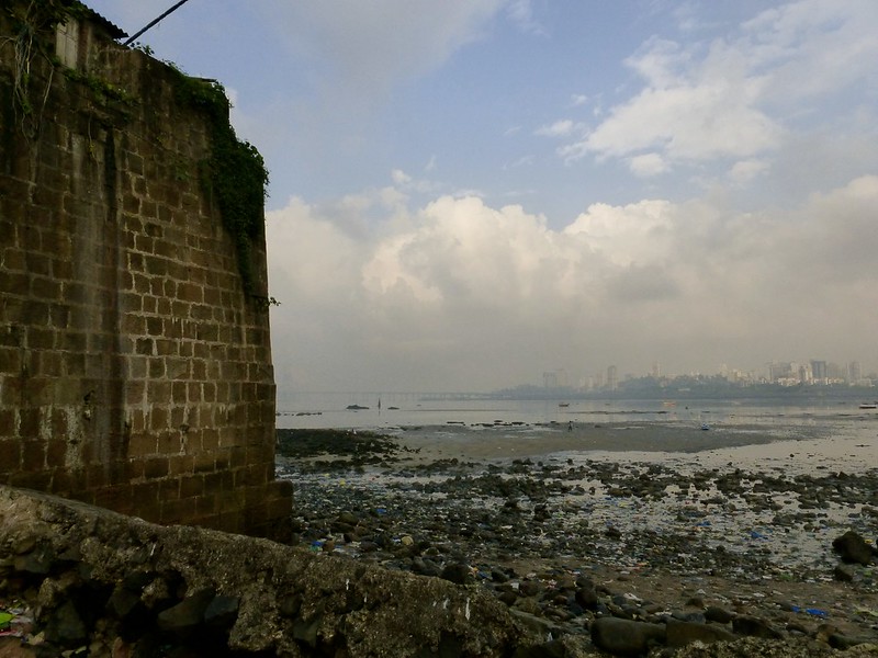 Mahim Fort - view of Bandra across Mahim creek
