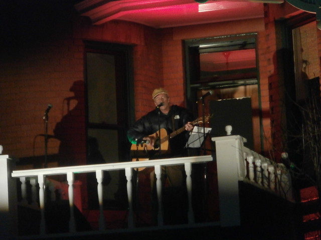Dan Sheridan entertains at Sardy House tree lighting
