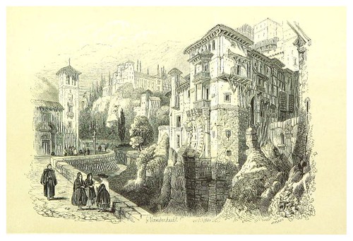 017-Puente morisco sobre el Darro-La Spagna, opera storica, artistica, pittoresca e monumentale..1850-51- British Library