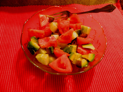 Tomato Cucumber Avocado Salad