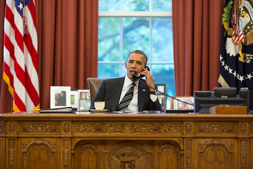 Obama phoning Rouhani 