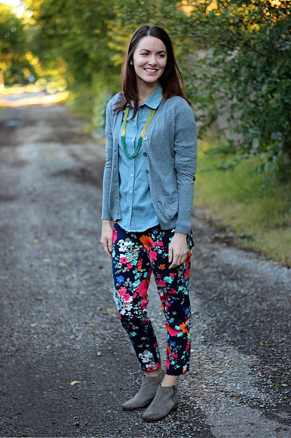 floral-pants-chambray-with-cardigan-1