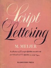 Script lettering (1957)