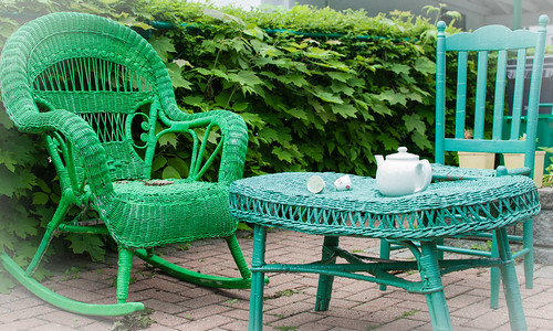 Tea for two in green and aqua on Sherwood - #142/365 by PJMixer