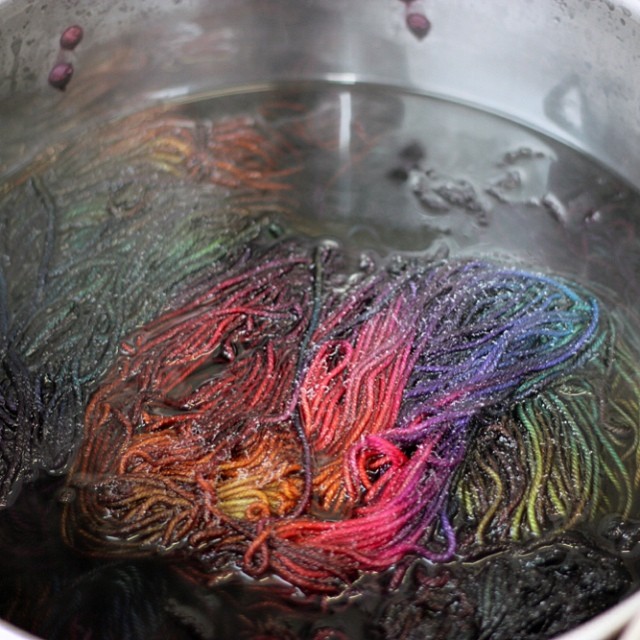 Weekends are for dyeing one of a kinds!  #tartan #BoxingDayEtsyUpdate!