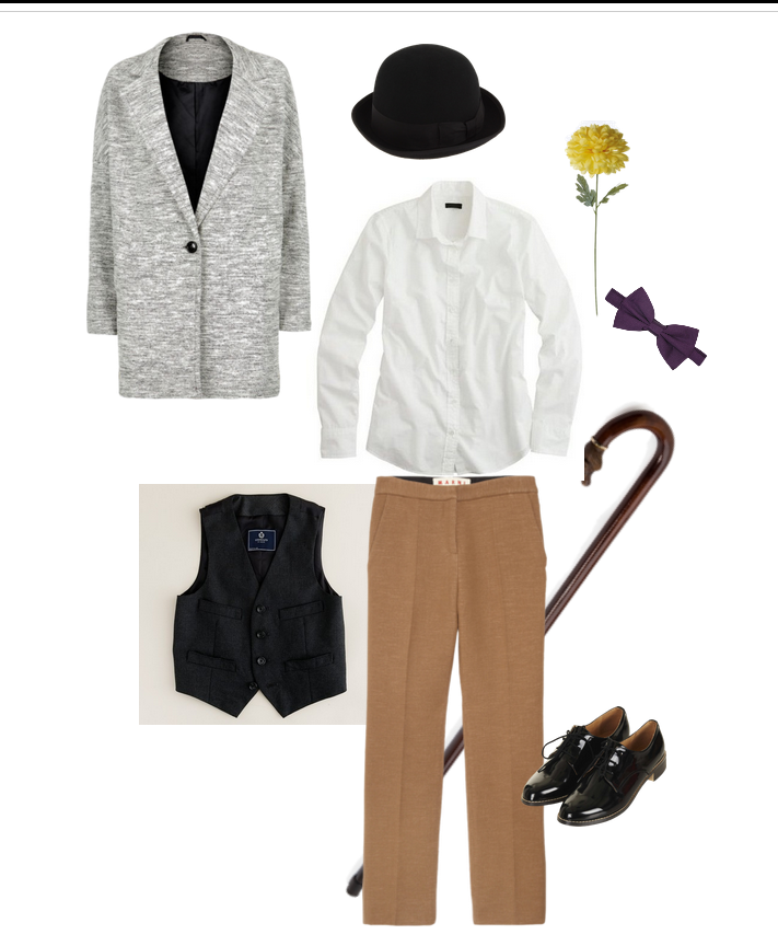 City lights, Charlie, Chaplin, outfit, inspiration,