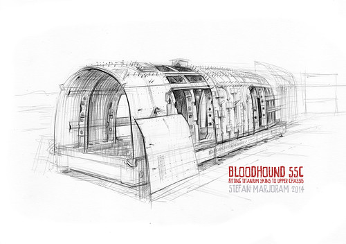 Skinning BLOODHOUND SSC's upper chassis by Stefan Marjoram