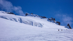 Przełęcz Coli Beca di Moncorve 3851m. Podejście na szczyt Gran Paradiso 3061m.