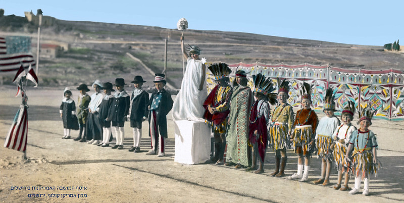 Early 20th Century - 4th of July Pageant in Jerusalem