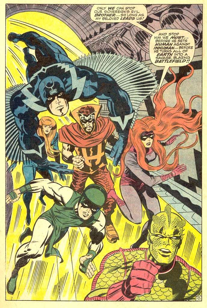 Fantastic Four 83 Inhumans splash page 1969