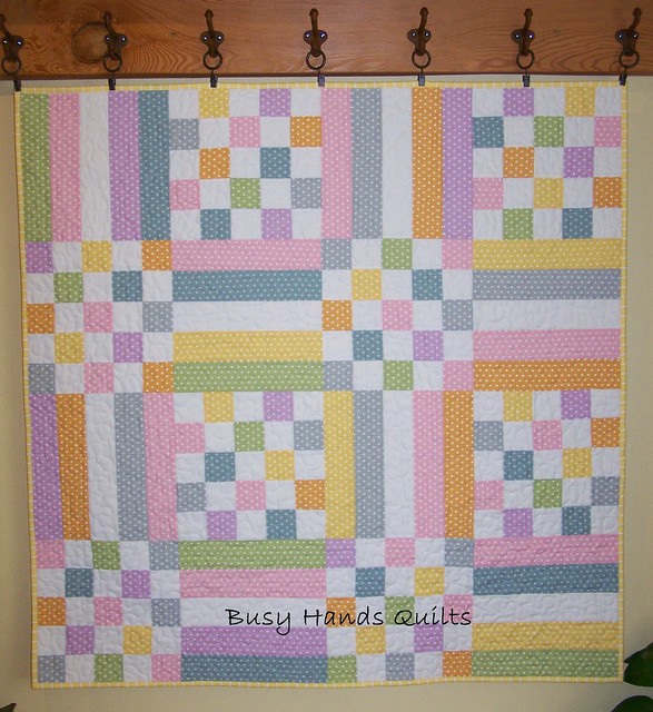 Old Fashioned Pastel Patchwork Quilt