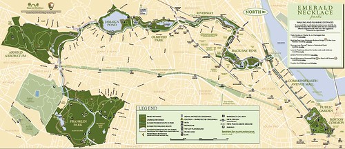 Emerald Necklace map (courtesy of Emerald Necklace Conservancy)